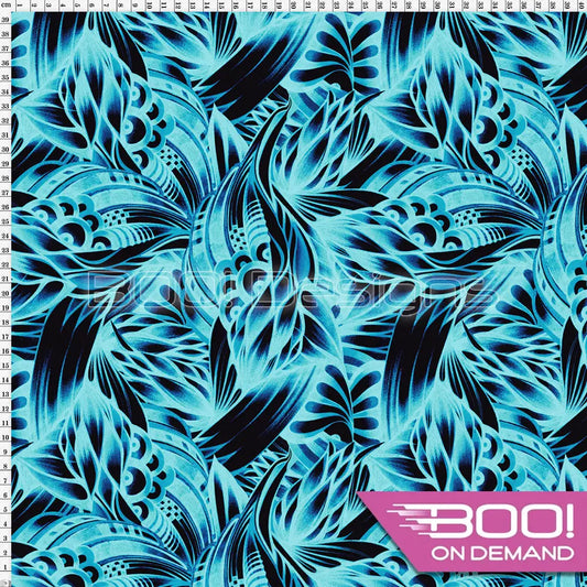 Spandex Zaire Teal Fabric