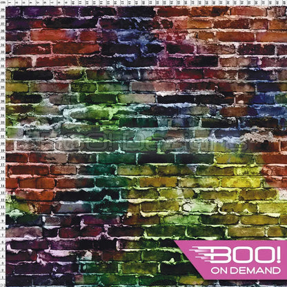 Spandex Zed Brickwork Boy Fabric