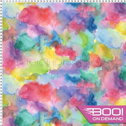 Spandex Zed Watercolour Fabric