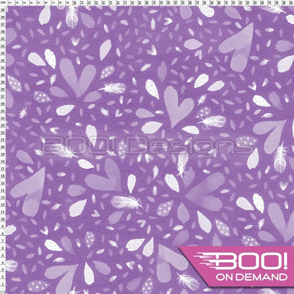 Spandex Zoonimals Purple Fabric