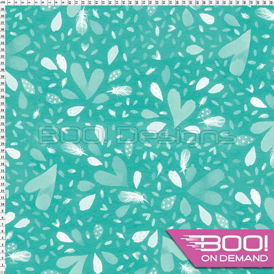 Spandex Zoonimals Teal Fabric