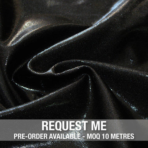Spandex Metallic Solid Black