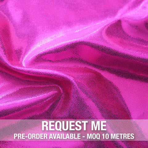 Spandex Metallic Solid Hot Pink