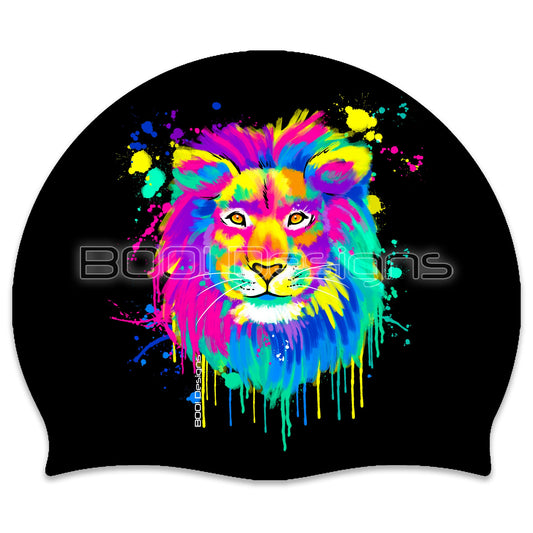 Silicone Swimming Cap Lion Swim Cap