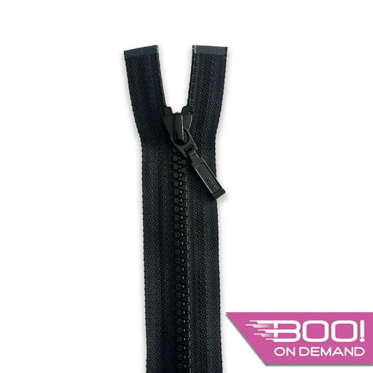 YKK Chunky Zip Separating Black 580 - 35cm Chunky Zip Separating