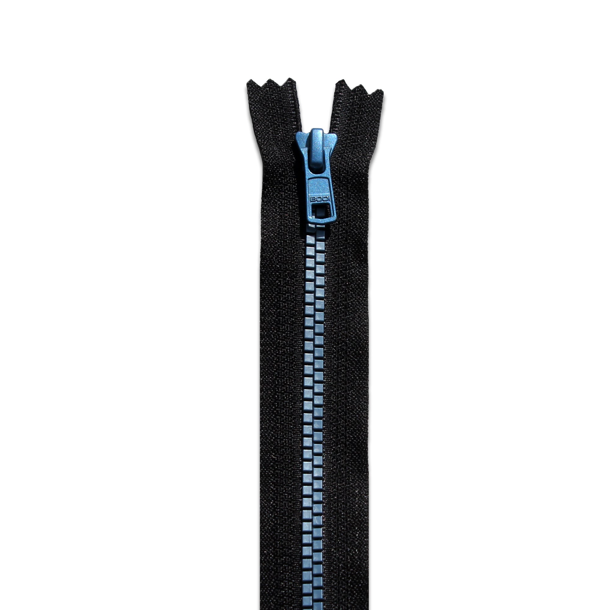 Chunky Zip Closed End Flat Blue – BOO Designs