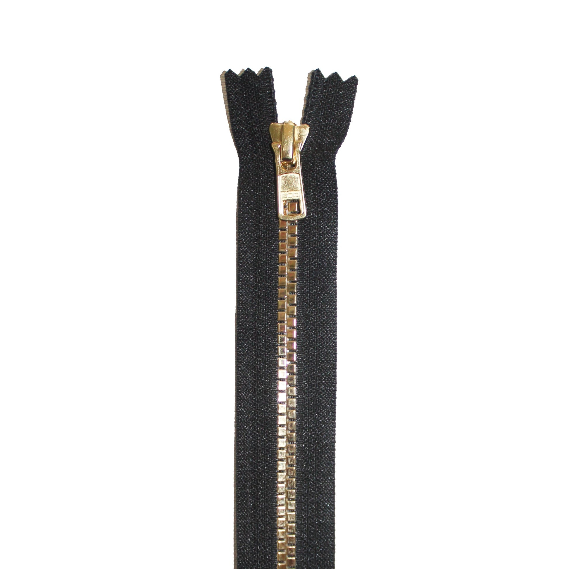 BOO Chunky Zip Closed End Flat Gold Chunky Zip Closed