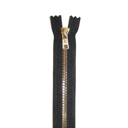BOO Chunky Zip Closed End Flat Gold Chunky Zip Closed