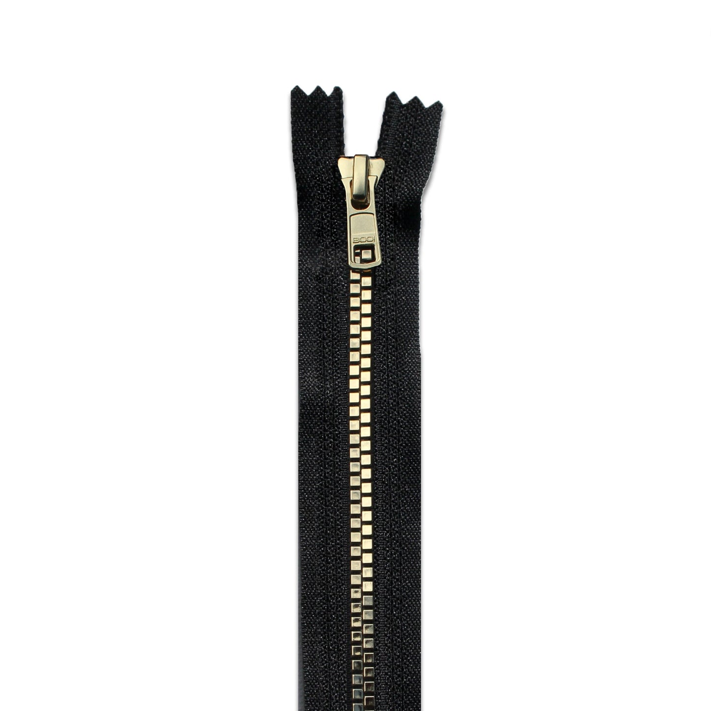 BOO Chunky Zip Closed End Flat Gold Chunky Zip Closed