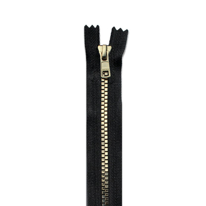 BOO Chunky Zip Closed End Flat Gold Chunky Zip Closed