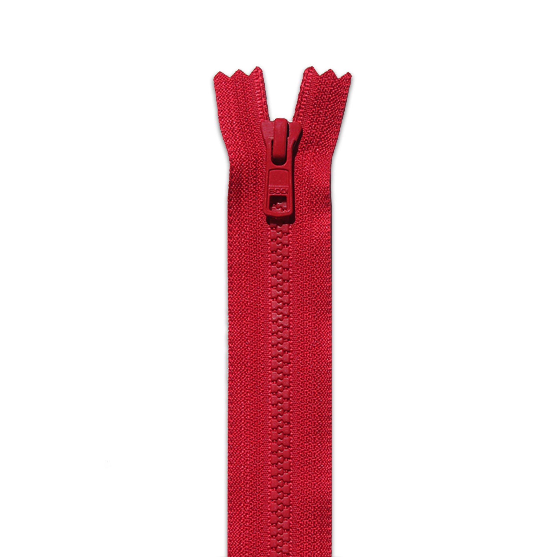 BOO Chunky Zip Closed End Red 519 Chunky Zip Closed