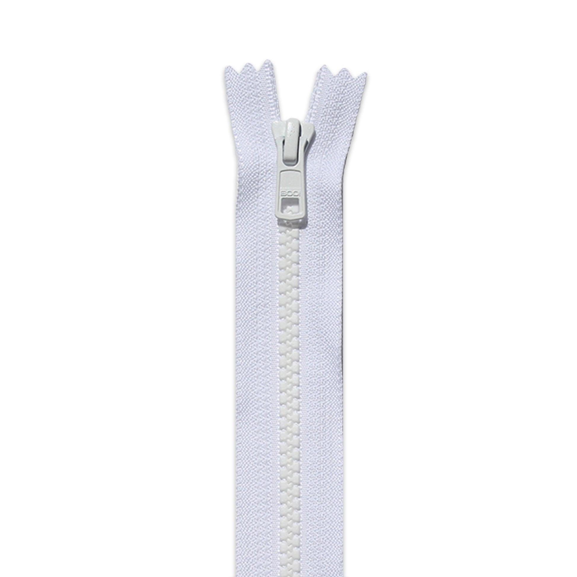 BOO Chunky Zip Closed End White 501 Chunky Zip Closed