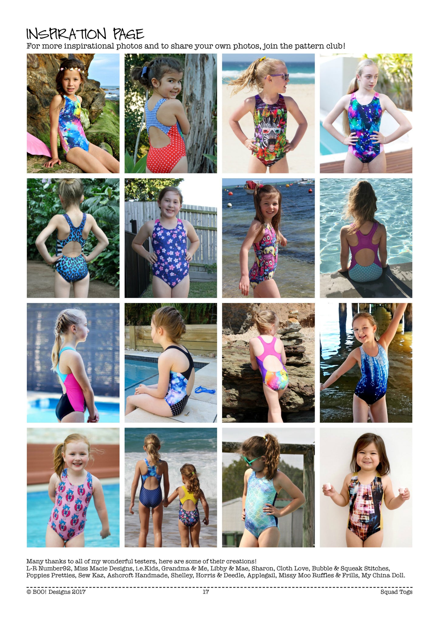 PDF Pattern: Squad Togs