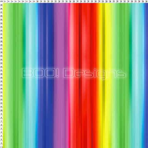 Spandex Rainbow Stripe Wide
