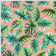 Spandex Zed Monstera Coral