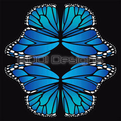 Spandex P145 Circle Panel Wings Blue