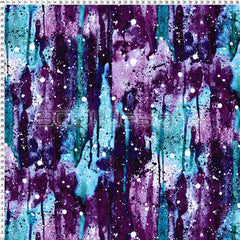 Spandex Warrior Splat Purple Teal