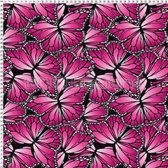 Spandex Butterflies Raspberry