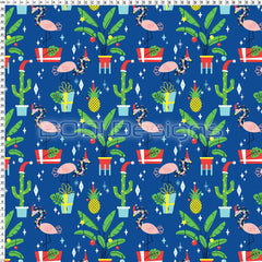 Spandex Xmas Flamingos