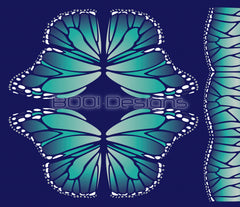 Spandex P125 Circle Panel Wings Teal