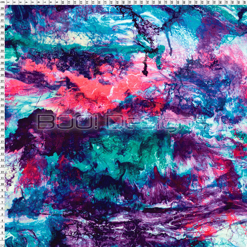 Spandex Hummingbird Abstract - Spandex 190gsm