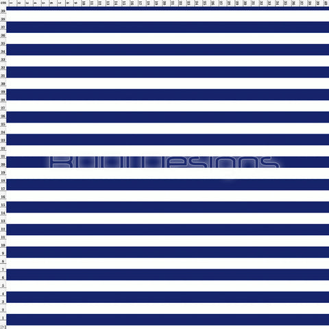 Spandex Stripes 14mm Navy