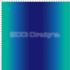 Spandex Glitter Ombre Teal Royal