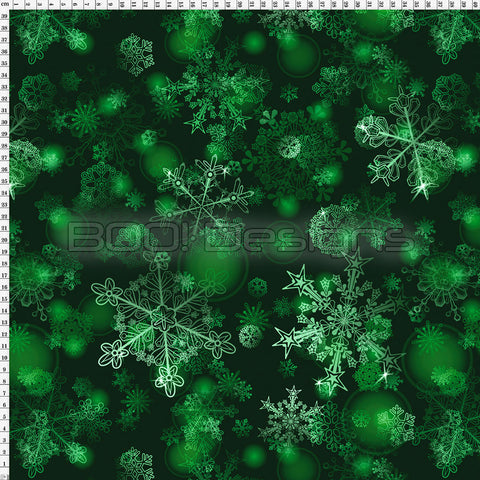 Spandex Christmas Wish Green
