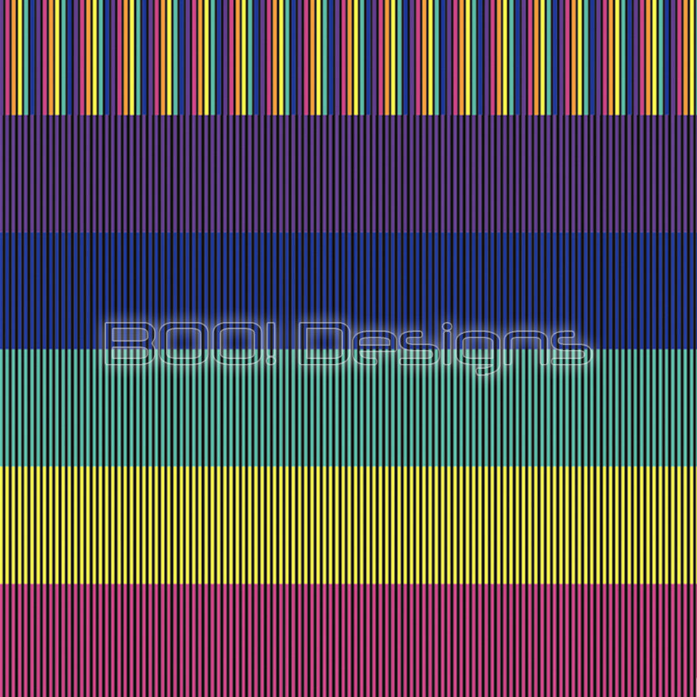 Spandex Stripes Panel Lion