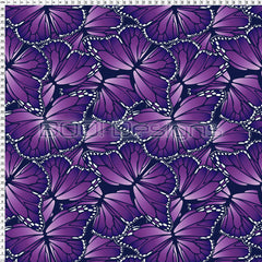 Spandex Butterflies Purple