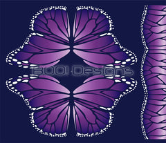 Spandex P125 Circle Panel Wings Purple