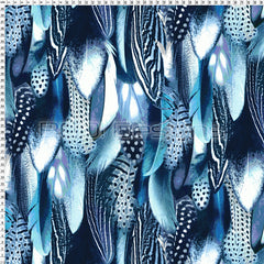 Spandex Warrior Feathers Sky Grey