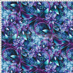 Spandex Enchanted Garden Purple