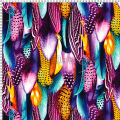 Spandex Warrior Feathers Multi