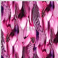 Spandex Warrior Feathers Pink