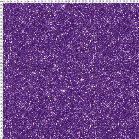 Spandex Printed Glitter Purple