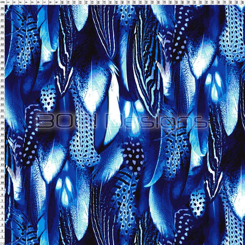 Spandex Warrior Feathers Royal