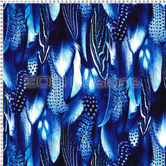 Spandex Warrior Feathers Royal