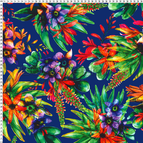 Spandex Zed Floral Navy