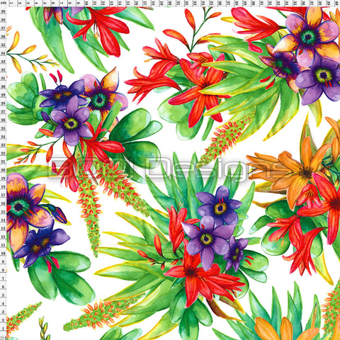 Spandex Zed Floral White