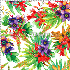 Spandex Zed Floral White