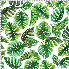 Spandex Zed Monstera White Green