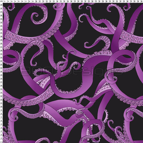 Spandex Pirate Kraken Purple