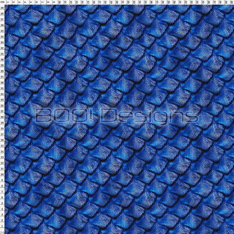 Spandex Scales Blue