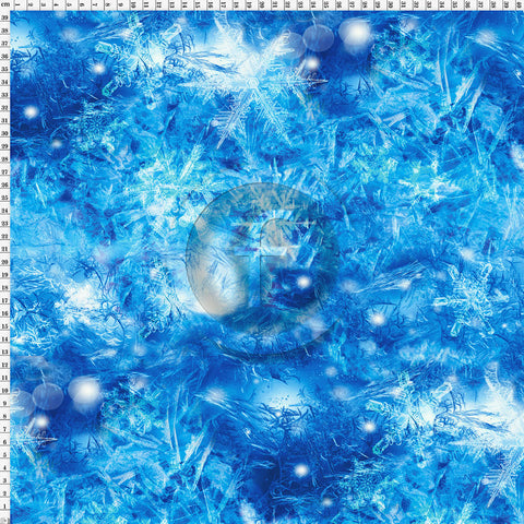 Spandex Ice Crystals Blue