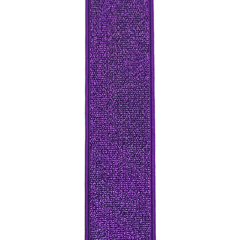 Glitter Elastic 40mm Purple