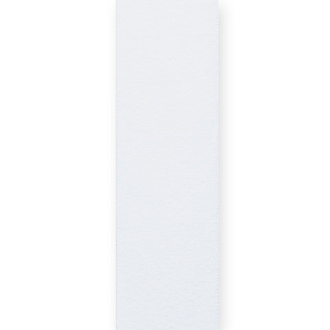 Plush Elastic 40mm Solid White