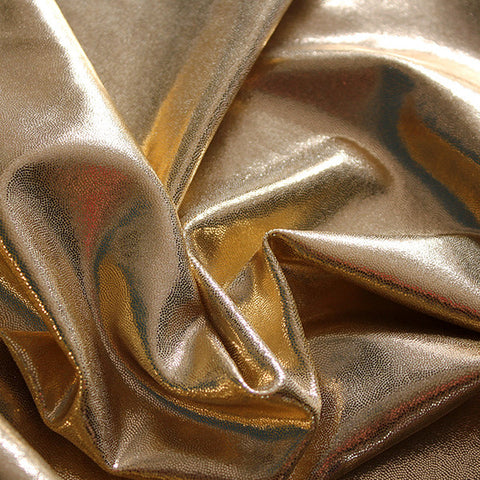 Spandex Metallic Solid Gold