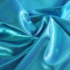 Spandex Metallic Solid Aqua