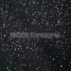 Spandex Solid Black - Glitter Galaxy